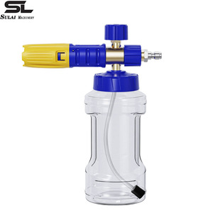 Pistola de espuma manual Sulai Machinery de 1000 ml con tanque y manguera para limpieza de vehículos - Product Image 1