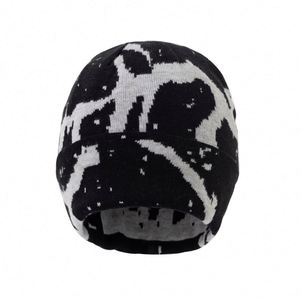 Venta al por mayor de sombreros de invierno de los hombres Deportes Esquí Cap Beanie Knitted Hat Custom Jacquard Logo Beanies para las mujeres - Product Image 1