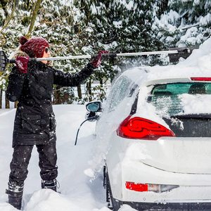 Nhôm Xử Lý Kính Chắn Gió Ice Scraper Tuyết Bàn Chải Có Thể Gập Lại Ice Scraper - Product Image 3