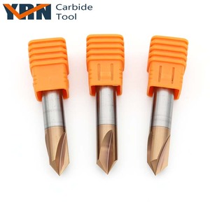 Outil de chanfreinage CNC fraise en carbure HRC45 avec 3 cannelures fraiseuse de chanfreinage solide traitement à grande vitesse 45/55/60/65 degrés <span class=keywords><strong>YRN</strong></span> - Product Image 3