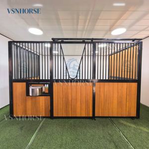 特注耐久性のある馬小屋キットスライドドア付きフロントパネルモジュラーバーンストールV窓付き - Product Image 2