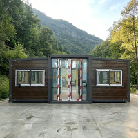 Structure de conteneur de 20 pieds prête à l'emploi en stock en Chine, maisons préfabriquées, maison mobile modulaire à 4 chambres, abri de jardin