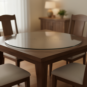 30-Inch Round Tempered Glass <b>Table</b> Top With Polished Edge For <b>Dining</b> Room Furniture - Product Image 2