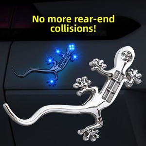 Luz de Advertencia Solar LED para <span class=keywords><strong>Coche</strong></span> y Moto, Luz Trasera Anticolisión, Decoración Gecko, Adhesivo Trasero para <span class=keywords><strong>Coche</strong></span>, Modelo 01 - Product Image 1