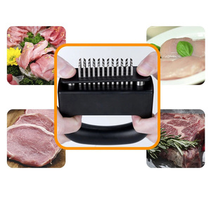 肉テンダライザーツールステンレス鋼超鋭利な針刃安全ロック付き耐久性のある肉テンダライザー - Product Image 4