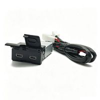 Double chargeur USB Type C QC3.0 pour voiture, prise de charge originale pour tableau de bord, compatible avec Toyota Camry Avalon Highlander RAV4 Corolla Levin