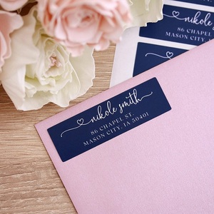 Étiquettes autocollantes personnalisées avec logo à impression, pièces, étiquette de retour, <span class=keywords><strong>enveloppe</strong></span> de <span class=keywords><strong>mariage</strong></span> - Product Image 6
