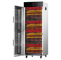 60KG Temps 32 Plateaux Grande Capacité Commercial Alimentaire et Fruit Déshydrateur Machine Industrielle 220v Déshydratant Moteur Core Composant