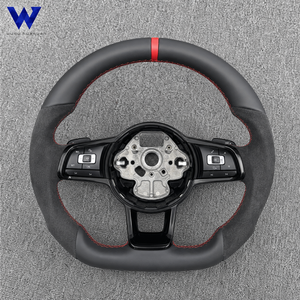 Volant en cuir antidérapant au design ergonomique adapté à Volkswagen <span class=keywords><strong>Golf</strong></span> <span class=keywords><strong>Gtd</strong></span> Polo 1.<span class=keywords><strong>2</strong></span> Polo 1.6 Polo 1.8 Polo <span class=keywords><strong>2</strong></span>.0 Bora Tdi Caddy - Product Image 2