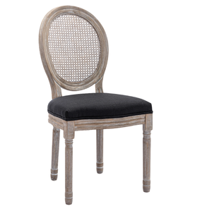 <span class=keywords><strong>Chaise</strong></span> de banquet nordique en rotin massif avec dossier en cannage, style <span class=keywords><strong>Louis</strong></span>, pour événements et mariages - Product Image 2