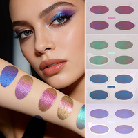 Autocollants pour les yeux effet fard à paupières, imperméables, écologiques, à paillettes, imprimés par transfert d'eau, maquillage temporaire, tatouage autocollant pour les yeux