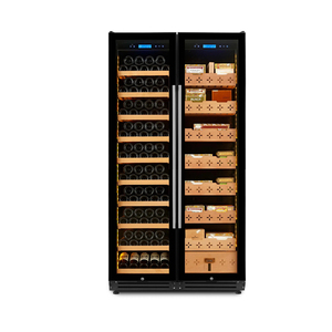 Humidor de Cigarros NE-175-8 de Doble Zona con Dos Puertas de Vidrio, Control de Temperatura y Humedad, Ideal para Tiendas de Cigarrillos, Sin Amoníaco - Product Image 2