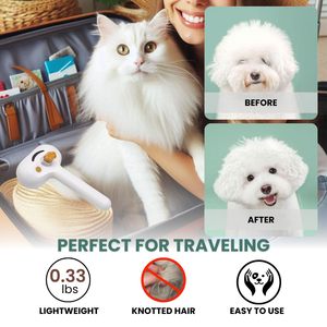 4 in 1 Pet Hair Removal Grooming Steam Comb Cat Spray <b>Brush</b> Pet Dog Cat <b>Brush</b> Self Cleaning Dog Steamy Cat <b>Brush</b> - Product Image 5