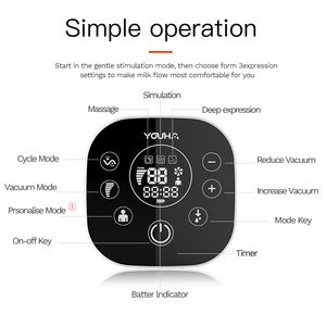 Youha เครื่องปั๊มนมไฟฟ้าแบบพกพาปราศจากสาร BPA 210มล. สำหรับ<span class=keywords><strong>เด็ก</strong></span>ทารก - Product Image 2