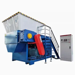 Single shaft shredder manufacturer drip irrigation shed film waste clothes machine head material crushing machine