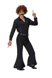 <span class=keywords><strong>Costume</strong></span> Disco du Couple des Années 1970 Costumes de Fête d'Halloween pour Adultes Vêtements de Déguisement de Paillettes de Luxe Brillants des Années <span class=keywords><strong>70</strong></span> - Product Image 2