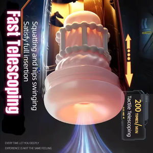 Vibrateur télescopique à piston pour masturbation masculine, avec dilatation et contraction automatiques, effet de succion, vagin artificiel, jouets sexuels pour <span class=keywords><strong>adultes</strong></span> - Product Image 4