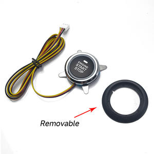 Bouton de démarrage et d'arrêt du moteur de voiture 12V, interrupteur de démarrage <span class=keywords><strong>sans</strong></span> <span class=keywords><strong>clé</strong></span>, interrupteur de remplacement - Product Image 3