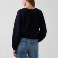 Cardigan-Hersteller Maßgefertigter Damen-Rundhalspullover mit Muschelkanten-Netzstoff Langarm Kurzer Frühlings-Outfit Eleganter Cardigan-Pullover