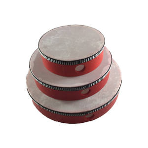 Vente chaude Orff Instrument à percussion pour enfants Tambourin rouge Tambourin 4 "Tambourin 6/8/10 pouces - Product Image 1