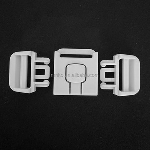 Hebilla de bebé de tres puntos de estilo japonés de alta calidad, hebilla de bloqueo de plástico gris y blanco de 25mm, piezas y accesorios especiales para bolsas - Product Image 4