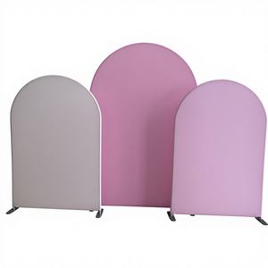 Estructura de Tubos Rectangulares Geométricos de Acero Inoxidable para Fondo de Boda, Diseño de Espejo Dorado/Plateado, 100x200-220cm, Modelo D-064 - Product Image 1