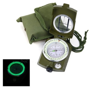 Boussole tactique de niveau de randonnée pour la survie Compas de visée portable compact avec sac de transport pour le <span class=keywords><strong>camping</strong></span>, la randonnée en plein air - Product Image 2