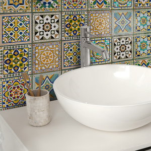 Adesivo 3D Geometrico Autoadesivo per Piastrelle, Sticker da Parete in PVC Impermeabile, Decorazione Interna per Cucina - Product Image 4