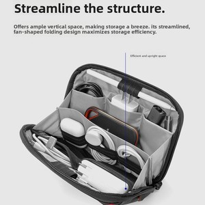<span class=keywords><strong>Bolsa</strong></span> Organizadora <span class=keywords><strong>de</strong></span> Cables para Viajes, Moderna, Minimalista, Impermeable, para Almacenamiento <span class=keywords><strong>de</strong></span> Accesorios <span class=keywords><strong>de</strong></span> Cables Digitales - Product Image 3