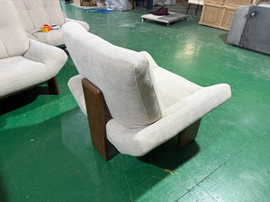 Sillón Individual de Madera Maciza de Estilo Moderno y Vintage para Sala de Estar, Recepción y Negociación, en Oferta de Disen Furniture - Product Image 5