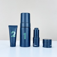 Flacon compte-gouttes en PET noir mat dépoli de 15 ml, 30 ml, 50 ml, 80 ml, 100 ml, 1 oz pour sérum de soin de la peau et huile essentielle pour barbe