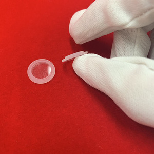 Disques circulaires en quartz clair, plaquettes de quartz transparent de haute pureté avec dénivelé - Product Image 4