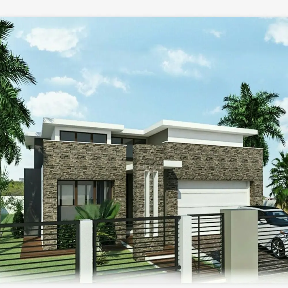 Daquan Dq112-180m2 maison avec 3 chambres, 3 salles de bains, 1 salon, 1 cuisine. Liens clients, à votre famille, s'adapte à la maison