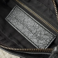 Sac à main en cuir durable de haute qualité, tendance vintage, à fermeture éclair sur le devant, noir classique, à bandoulière, pour femmes