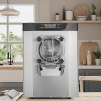 Machine à glace molle automatique professionnelle Vevor 20 L/H 220V pour yaourt, fruits, utilisation en restaurant, comprend une pompe