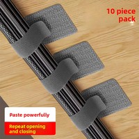 Attaches-câbles en nylon auto-adhésifs pour câbles d'alimentation et de données avec support adhésif 3M, lot de 10
