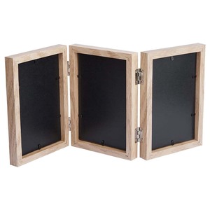 Khung Ảnh Ghép 4X6 Với <span class=keywords><strong>3</strong></span> Lỗ, Khung Ảnh Gia Đình Có Bản Lề Gấp Ba Với Kính Thật Để Trưng Bày Mặt Bàn - Product Image 6