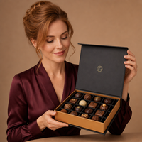 Bonbons de Noël biscuits personnalisés de luxe estampage à chaud barre de bonbons avec vide boîte-cadeau d'emballage en papier chocolat