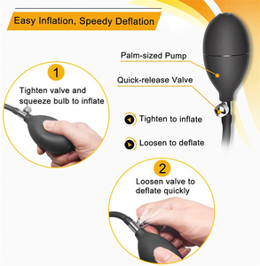 Silicone Expand Inflatable <strong>Anal</strong> Plug,Body Safe Medical Grade Waterproof Butt <strong>Sex</strong> <strong>Toy</strong> for <strong>Male</strong>, Female and Beginners - Product Image 5