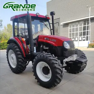 Grosir 90HP Cina 4 roda traktor pertanian YTO x904 904 954 traktor murah