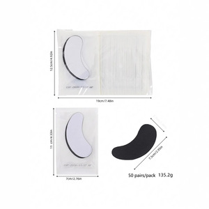 Parche para ojos de pestañas, injerto en stock, película transparente negra y azul, espaciador de algodón en polvo para hoja espaciadora de pestañas postizas - Product Image 4