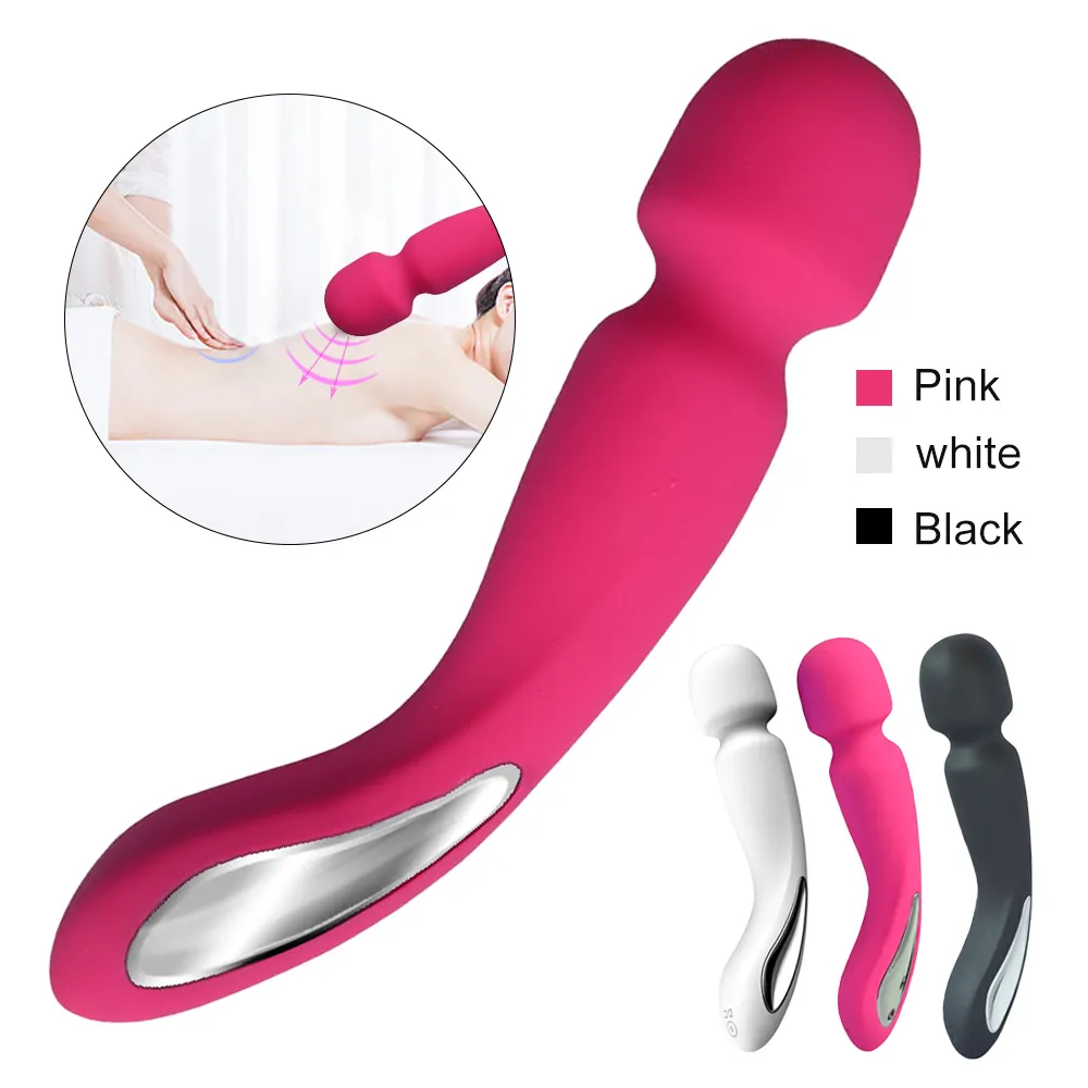20 velocità Cordless potente Mini bacchetta massaggiatore vibratore in Silicone vibrante giocattoli sessuali femminili altri prodotti per massaggi