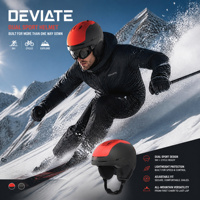 Casque de ski et snowboard double usage certifié CE EN1078 avec lunettes, équipement d'hiver personnalisé pour adultes, idéal pour le ski et le patinage – Ventes Flash