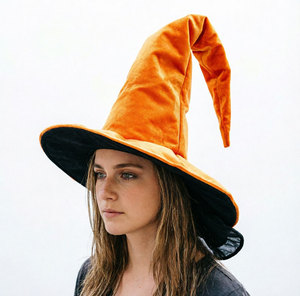 Sombrero <span class=keywords><strong>de</strong></span> Mago para el Festival <span class=keywords><strong>de</strong></span> los Fantasmas, Sombrero <span class=keywords><strong>de</strong></span> <span class=keywords><strong>Bruja</strong></span> Colorido, Sombrero <span class=keywords><strong>de</strong></span> Mago para Fiestas y Actuaciones, Sombrero Puntiagudo Plisado, Sombrero Extendido - Product Image 6