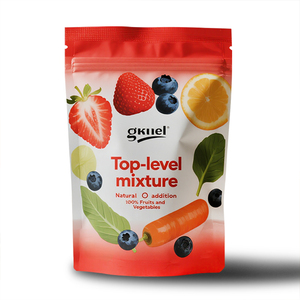Embalaje de frutas secas mixtas con estampado personalizado Ziplock Mylar, embalaje de plástico para alimentos, bolsa con cremallera para frutas liofilizadas - Product Image 4