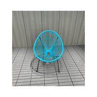 Chaise ovale pour patio et balcon tout temps en osier Sun Bistro Rattan Set Elegant Sofa for Apartment or Villa