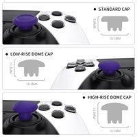 EXtremeRate Manettes analogiques amovibles personnalisées violettes de remplacement pour manette Dualsense Edge PS5