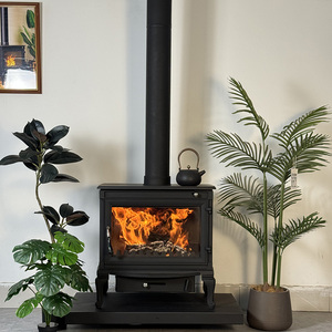 Stufa in Ghisa di Alta Qualità per Interni, Stufa <span class=keywords><strong>a</strong></span> <span class=keywords><strong>Legna</strong></span> Autoportante Nera, Caminetto di Lusso - Product Image 1