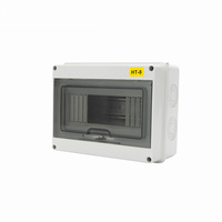 Boîtier de contrôle de puissance étanche extérieur HT-5 Boîte de distribution MCB en plastique ABS à 5 voies Boîtier d'instrument électronique