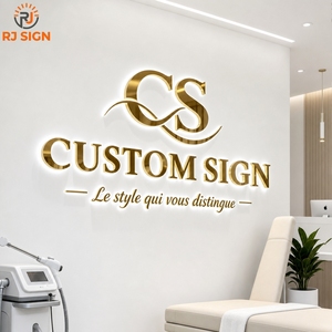 Letrero 3D Retroiluminado con Letras Acrílicas de Canal LED, Logotipo Luminoso Personalizado, Letrero Iluminado LED, Letreros Electrónicos para Barbería, Salón de Uñas, SPA - Product Image 1